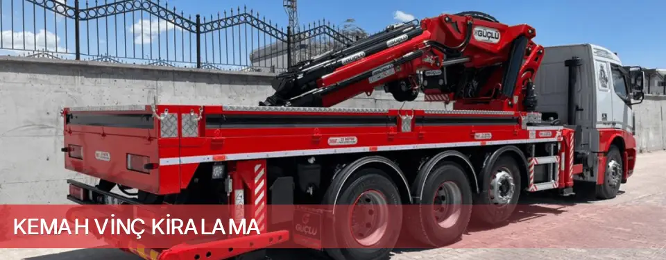 Kemah İlçemi Vinç Kiralama